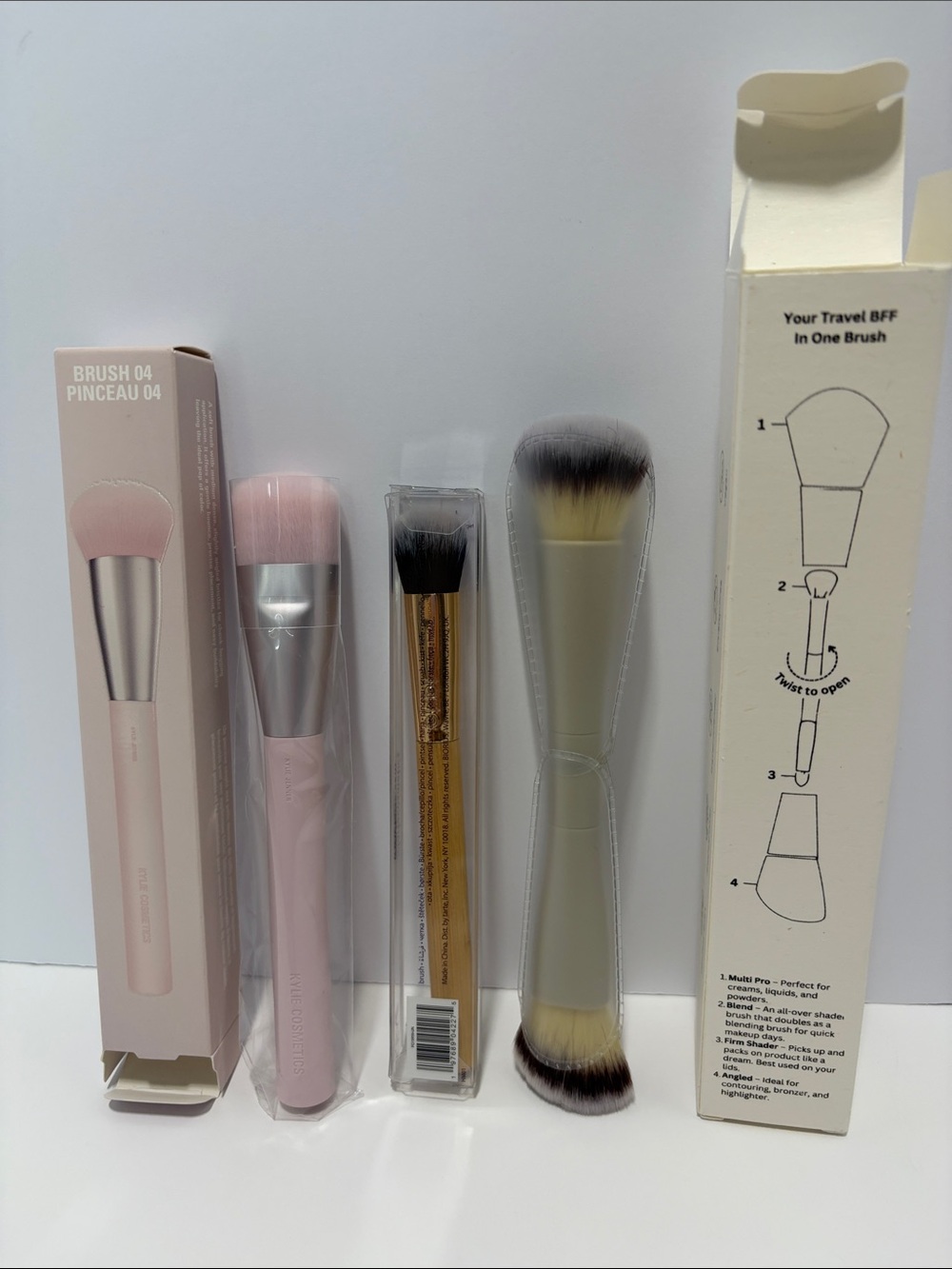 tarte concealer Makeup Brush Kylie 04, glameli 4 in 1 travel new